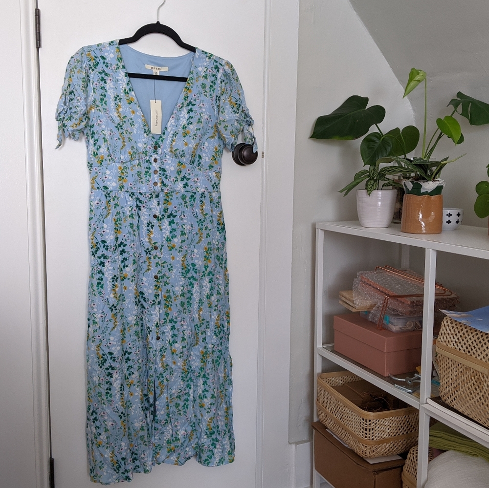 Button-Down Midi Dress